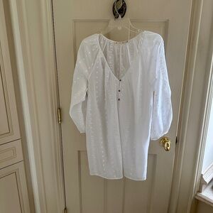 Anthropologie Plage/Beach Coverup-Lightweight Eyelet Like Cotton-L-New Condition